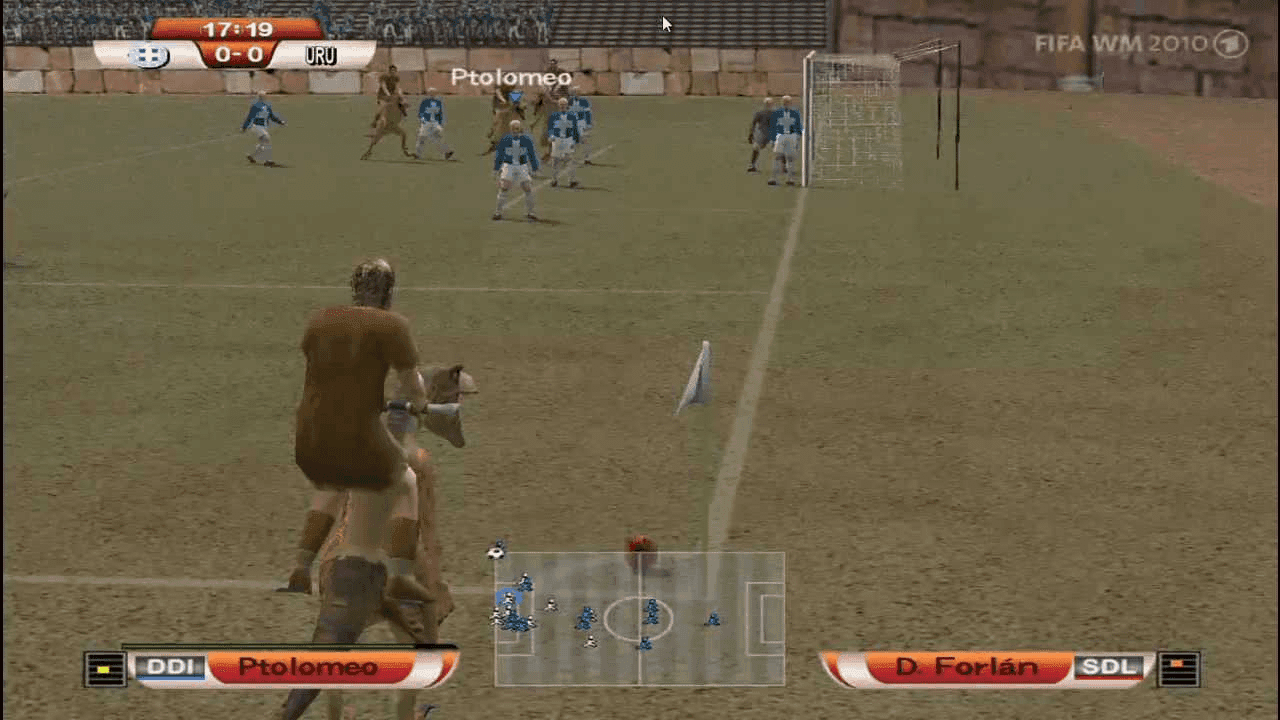 Ancient Soldiers Play FIFA 2010 vs Uruguay
