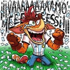 Crash Bandicoot Goes Wild for Messi