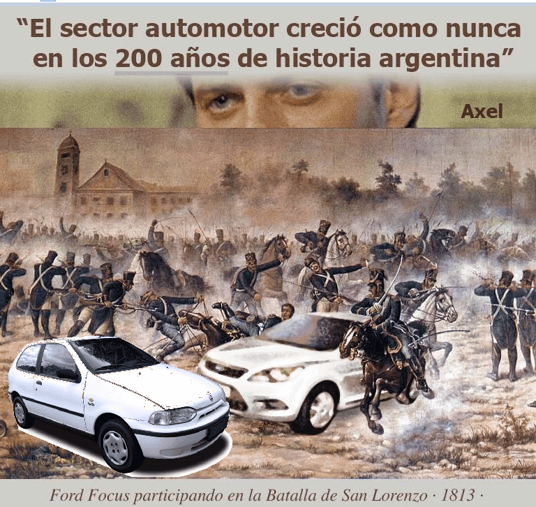 Modern Cars Photoshopped Into Battle of San Lorenzo