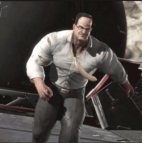 Impossibly Buff Nerd With Banana Necklace