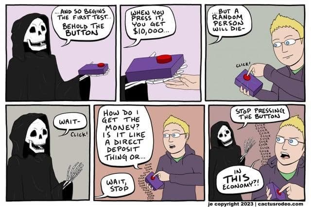 Death Button Pressing Dilemma