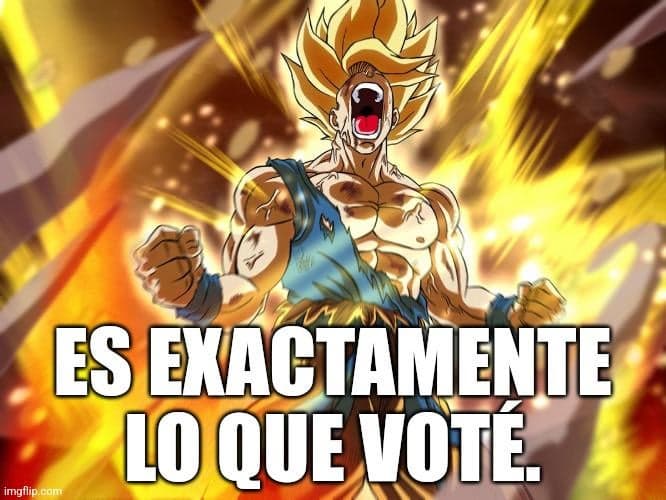 Super Saiyan Goku Screams About His Vote