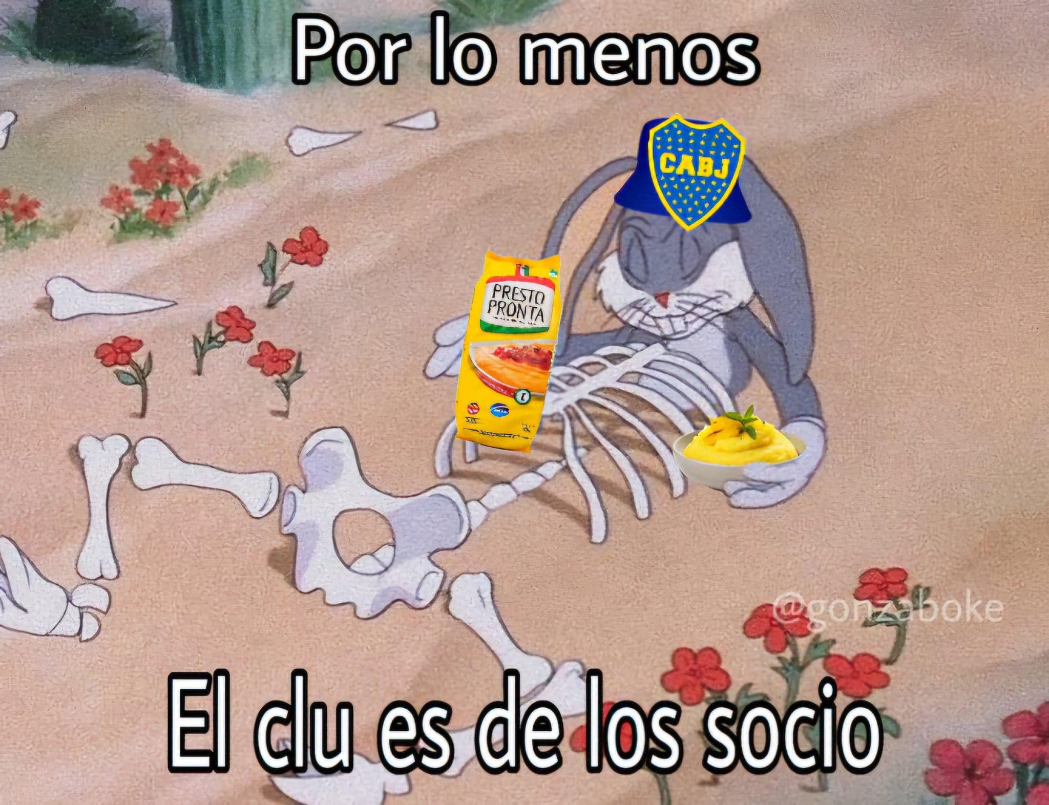 Bugs Bunny Eats Polenta at Boca's Grave