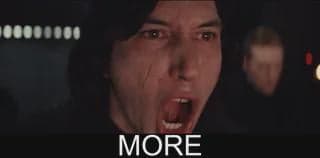 Kylo Ren Impact Text Screams MORE