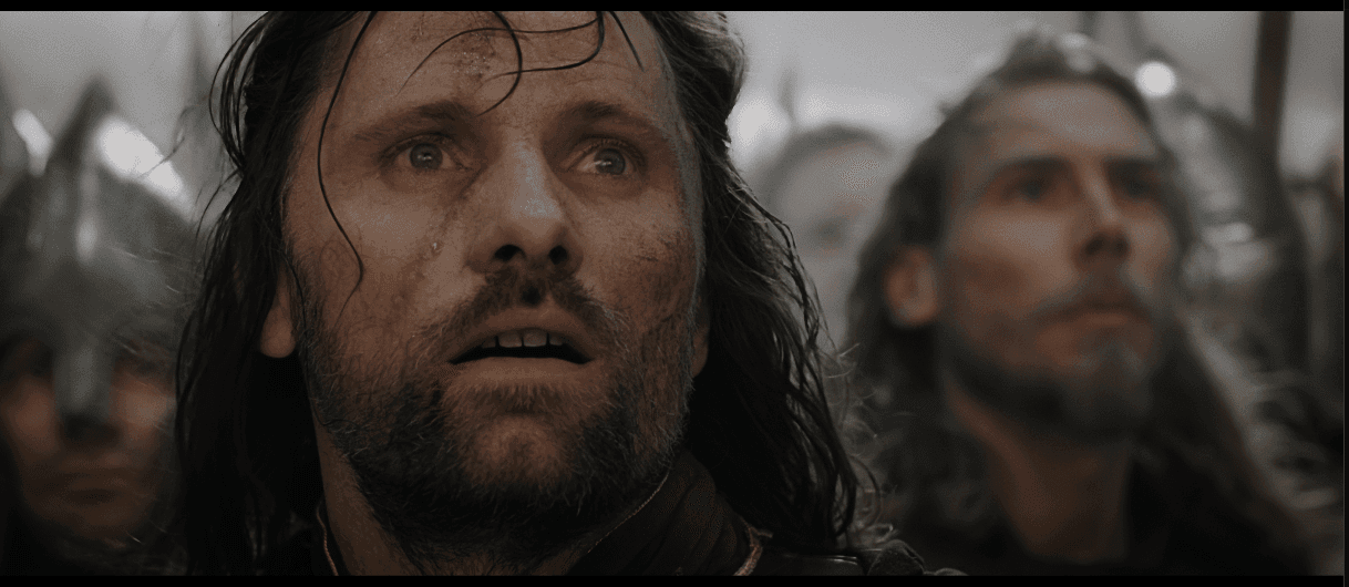 Emotional Aragorn At The Black Gate