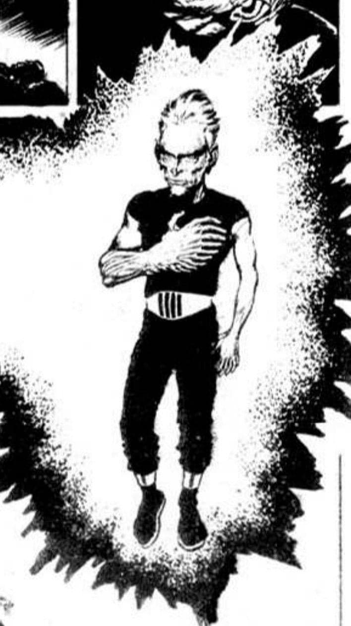 Elder Manga Man Floats With Menacing Aura