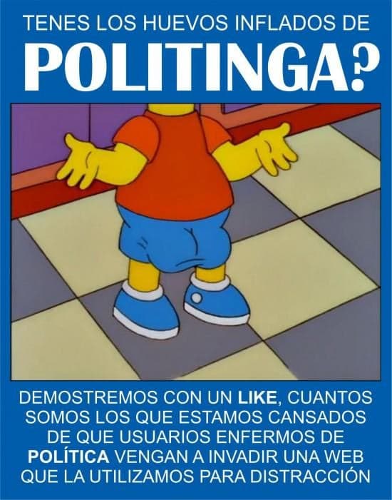 Bart Sick of Politics Invading Everything