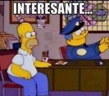 Homer And Wiggum At The Bar Say Interesting