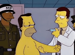 Homer Simpson Being Examined