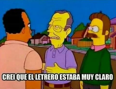 Flanders Says The Sign Was Very Clear