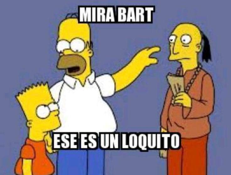 Homer Points Out The Crazy Person To Bart