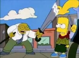 Burns Takes a Shot at Bart
