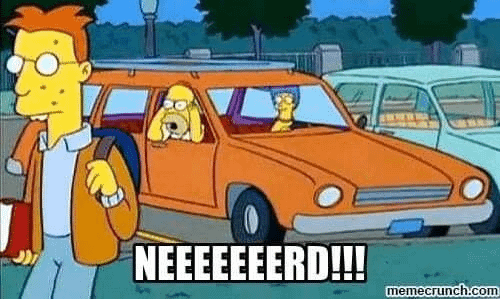 Simpsons Nerd Reaction