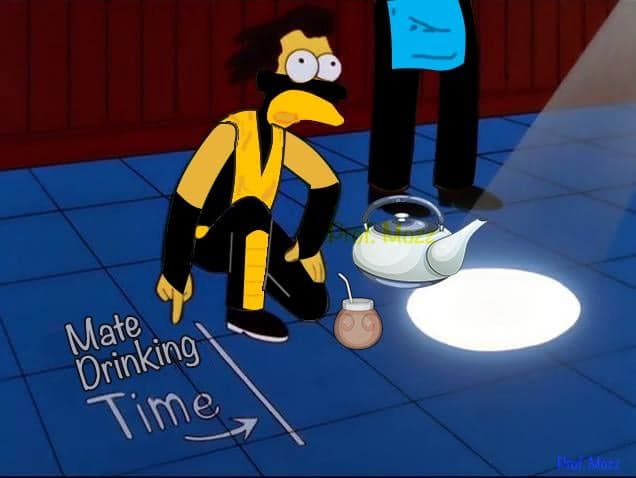 Homer Declares It Mate Drinking Time