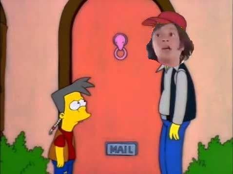 Bart Answers the Door for Milei