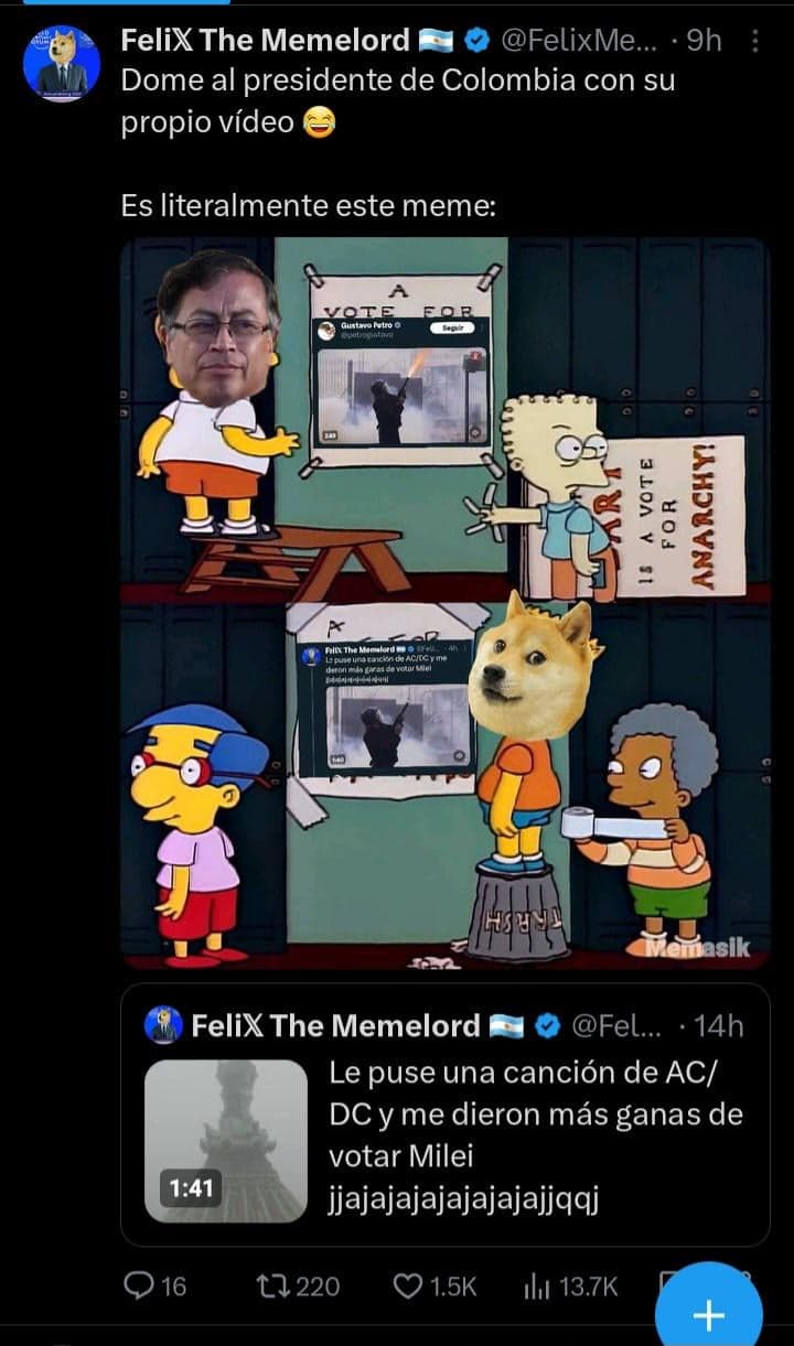 Petro Posts the Vote for Anarchy Flyers