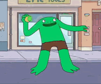 Mr. Frog Has an Apple and a Plan