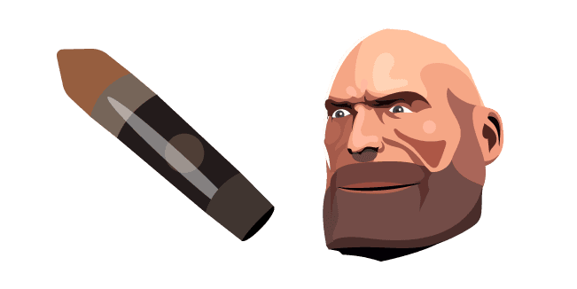 TF2 Heavy Side-Eyes a Giant Bullet