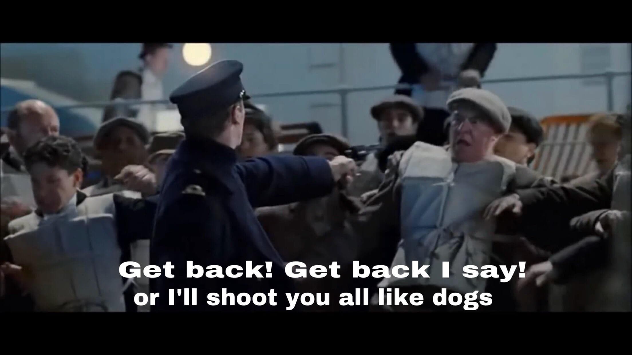 Get Back or I'll Shoot You Like Dogs