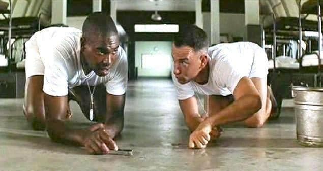 Bubba and Forrest Scrub the Floor