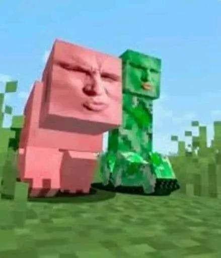 Minecraft Mobs With Disturbing Human Faces